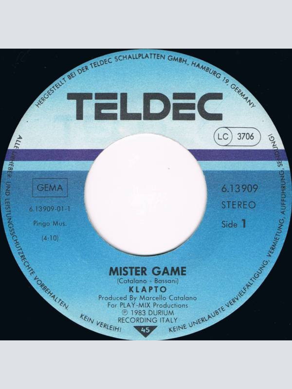 Vinyl / Klapto - Mister Game