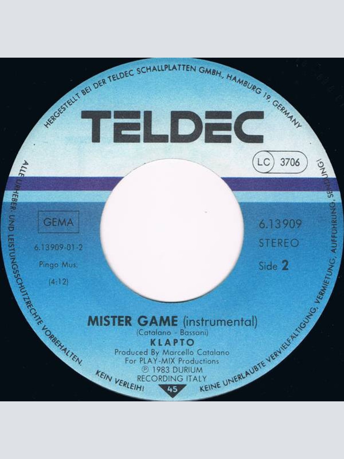 Vinyl / Klapto - Mister Game