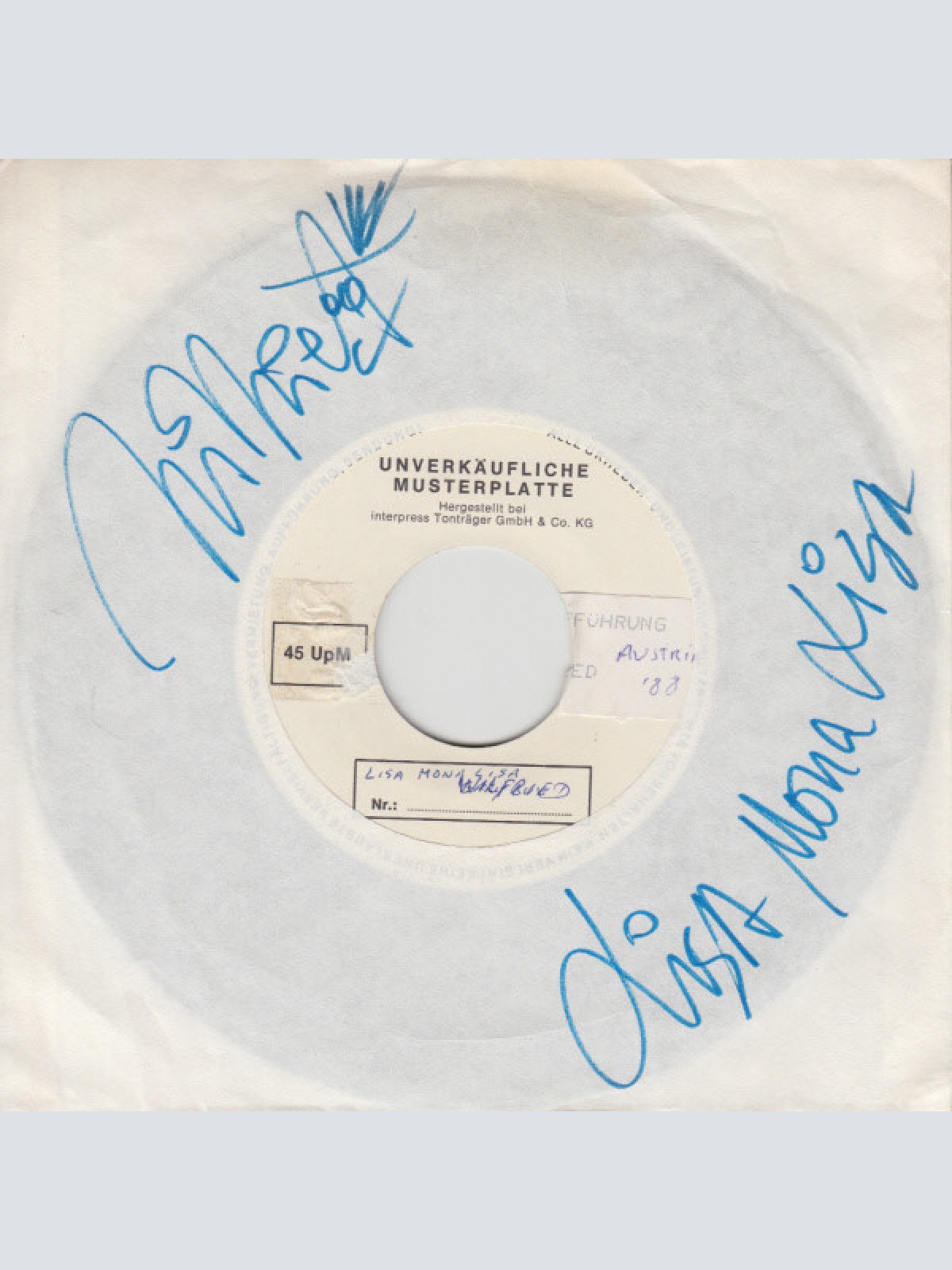 Vinyl / Wilfried - Lisa Mona Lisa