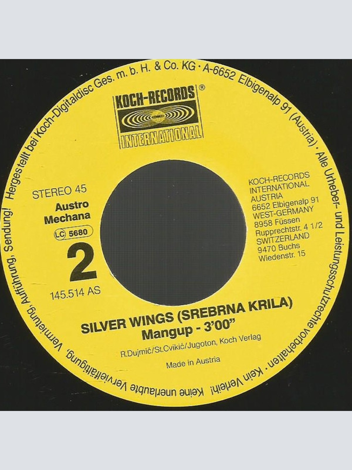 Vinyl / Silver Wings* - Rascal
