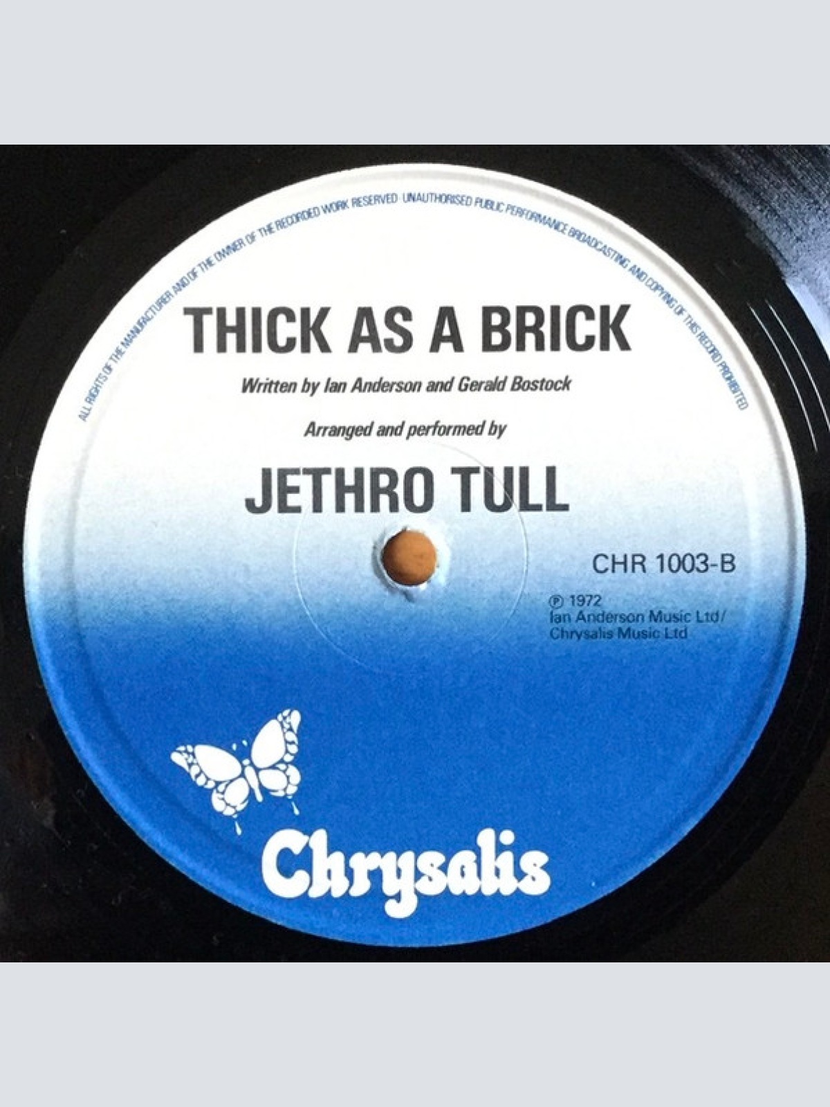 Vinyl / Jethro Tull - Thick As A Brick