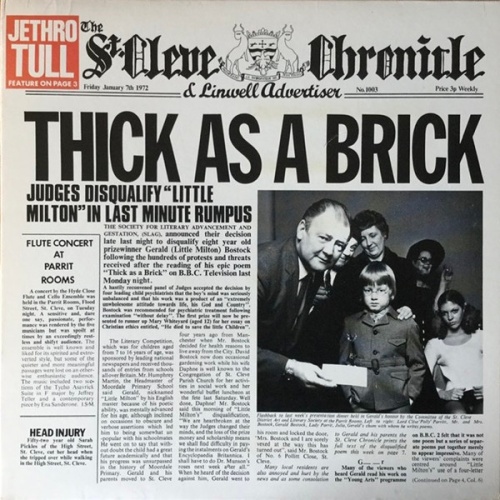 Vinyl / Jethro Tull - Thick As A Brick