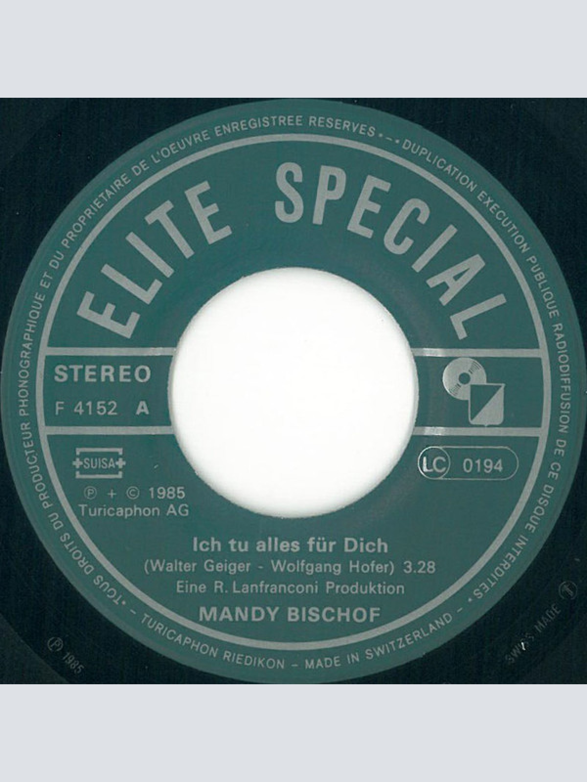 Vinyl / Mandy Bischof - Ich Tu Alles Für Dich