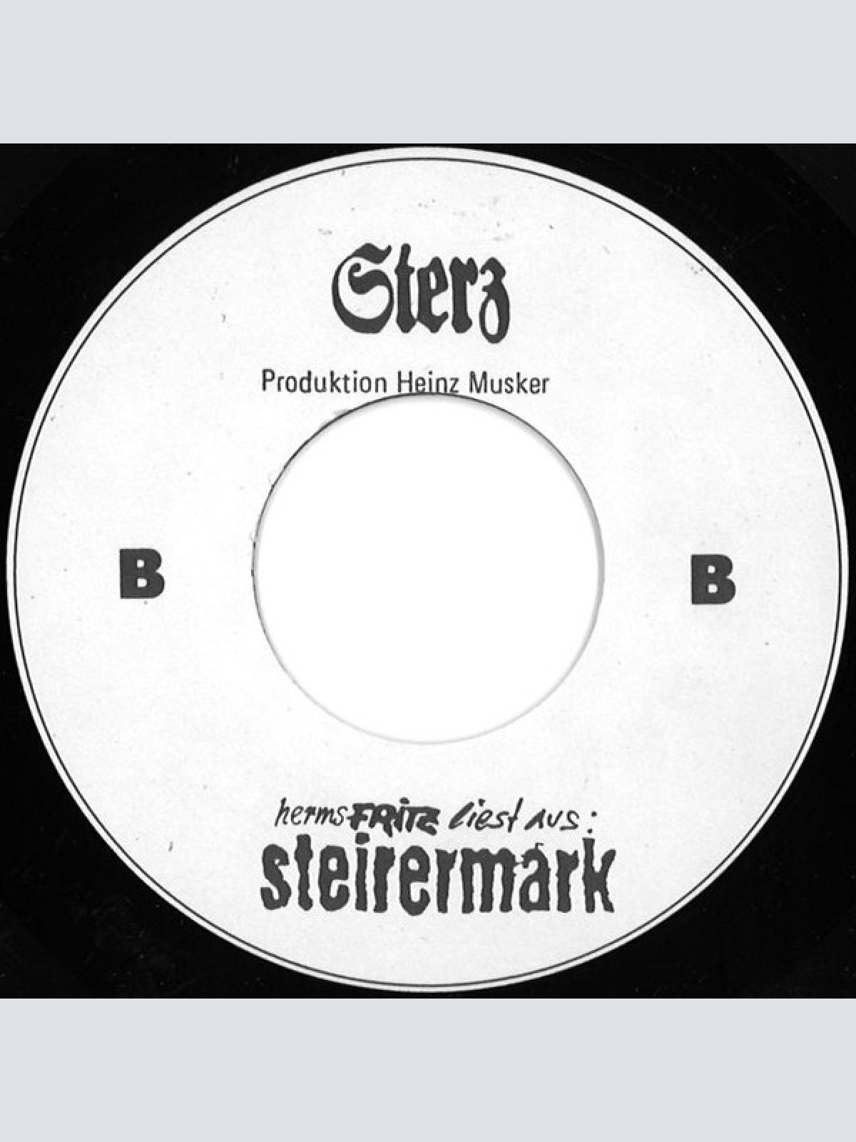 Vinyl / Herms Fritz - Liest Aus: Steirermark