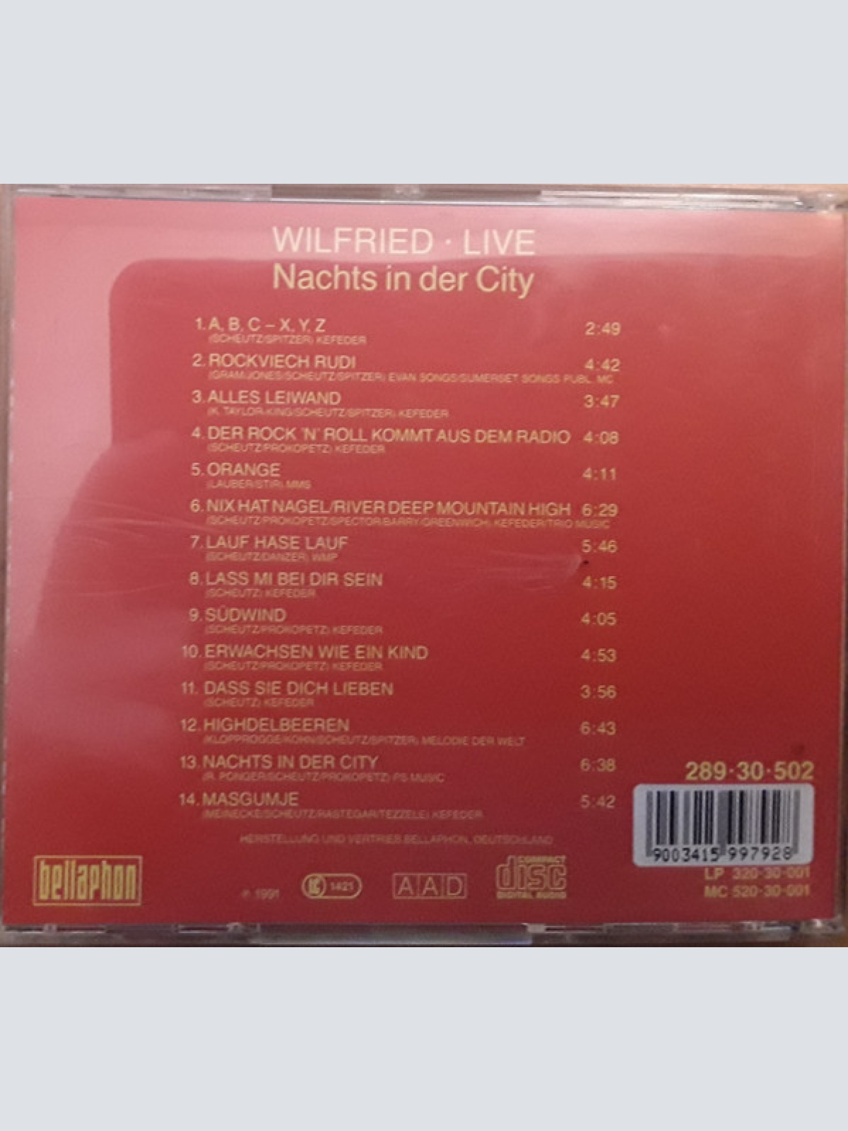 CD / Wilfried - Live - Nachts In Der City