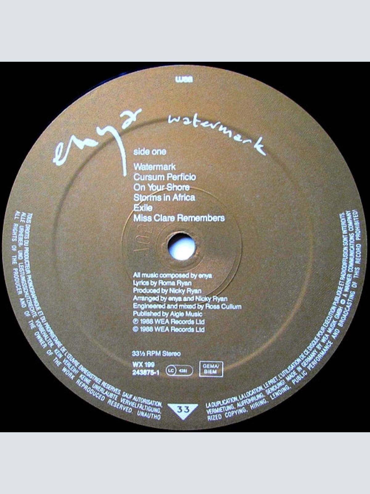 Vinyl / Enya - Watermark