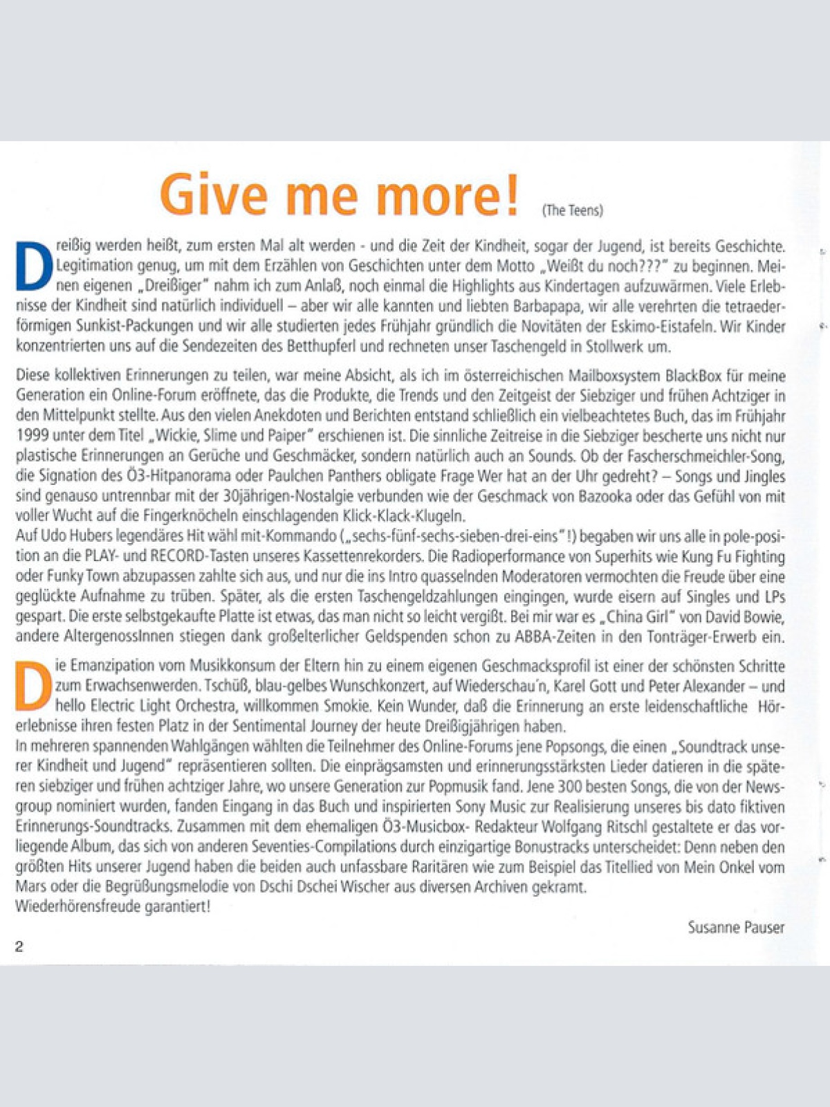 CD / Various - Wickie, Slime Und Paiper • Vol. 1