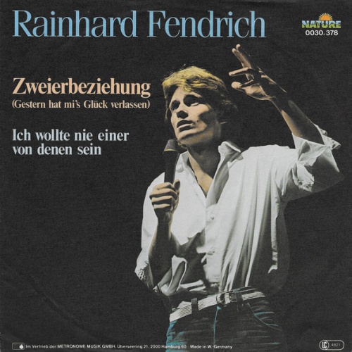 Vinyl / Rainhard Fendrich - Zweierbeziehung (Gestern Hat Mi's Glück Verlassen)