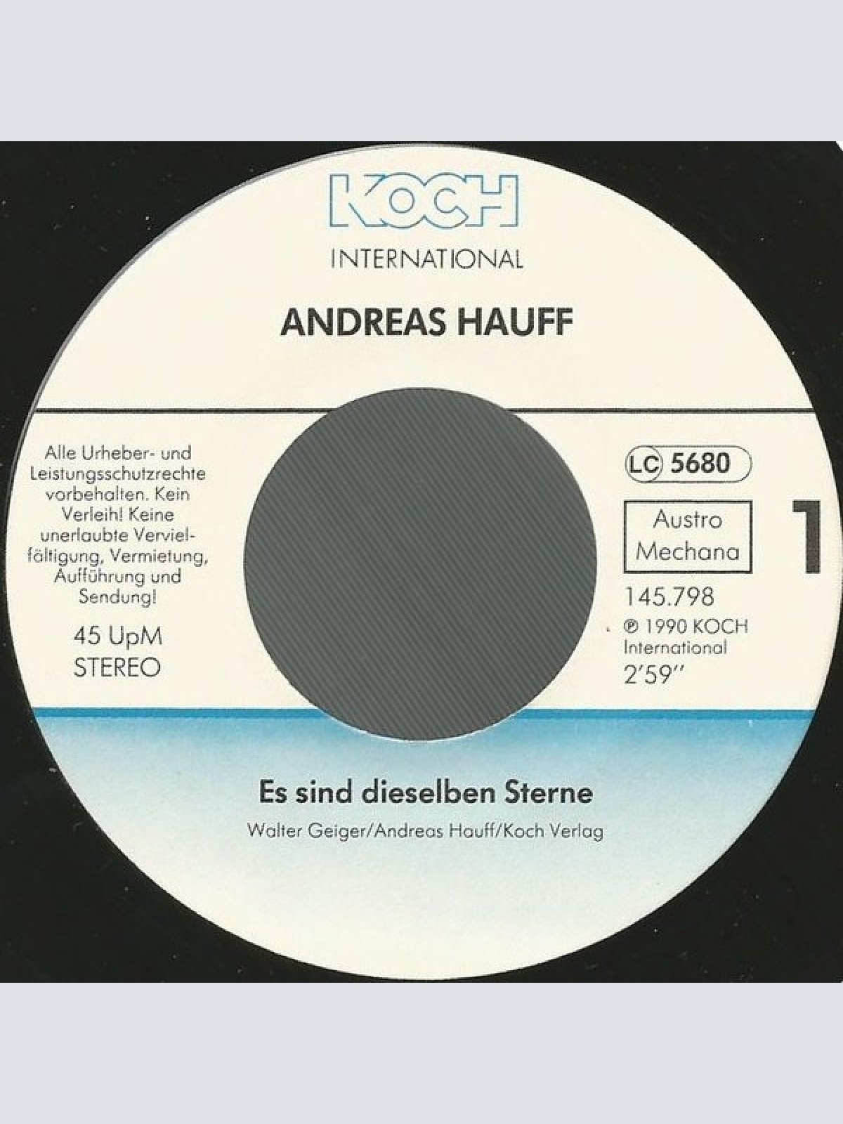Vinyl / Andreas Hauff - Es Sind Dieselben Sterne