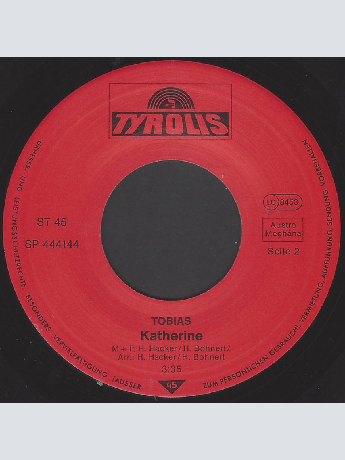 Vinyl / Tobias (27) - Wie Ein Vulkan