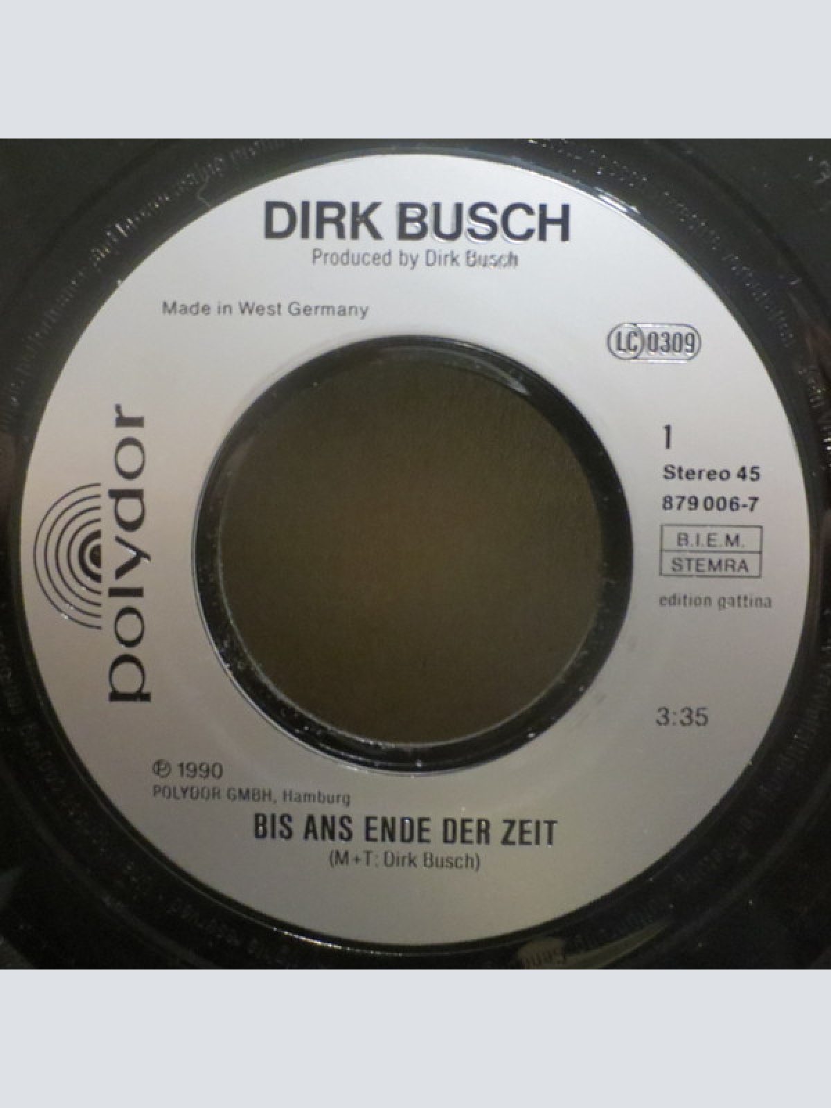Vinyl / Dirk Busch - Bis Ans Ende Der Zeit