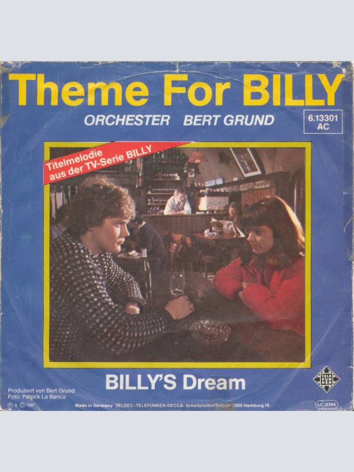 Vinyl / Orchester Bert Grund* - Theme For Billy
