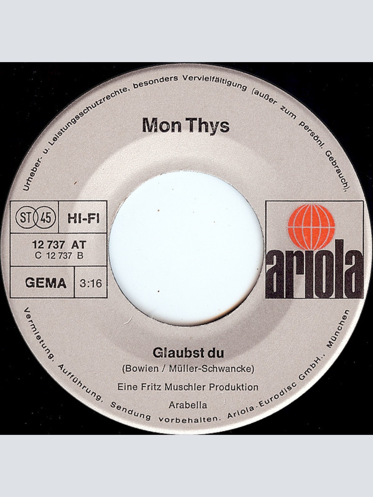Vinyl / Mon Thys - Rock-A-Bye