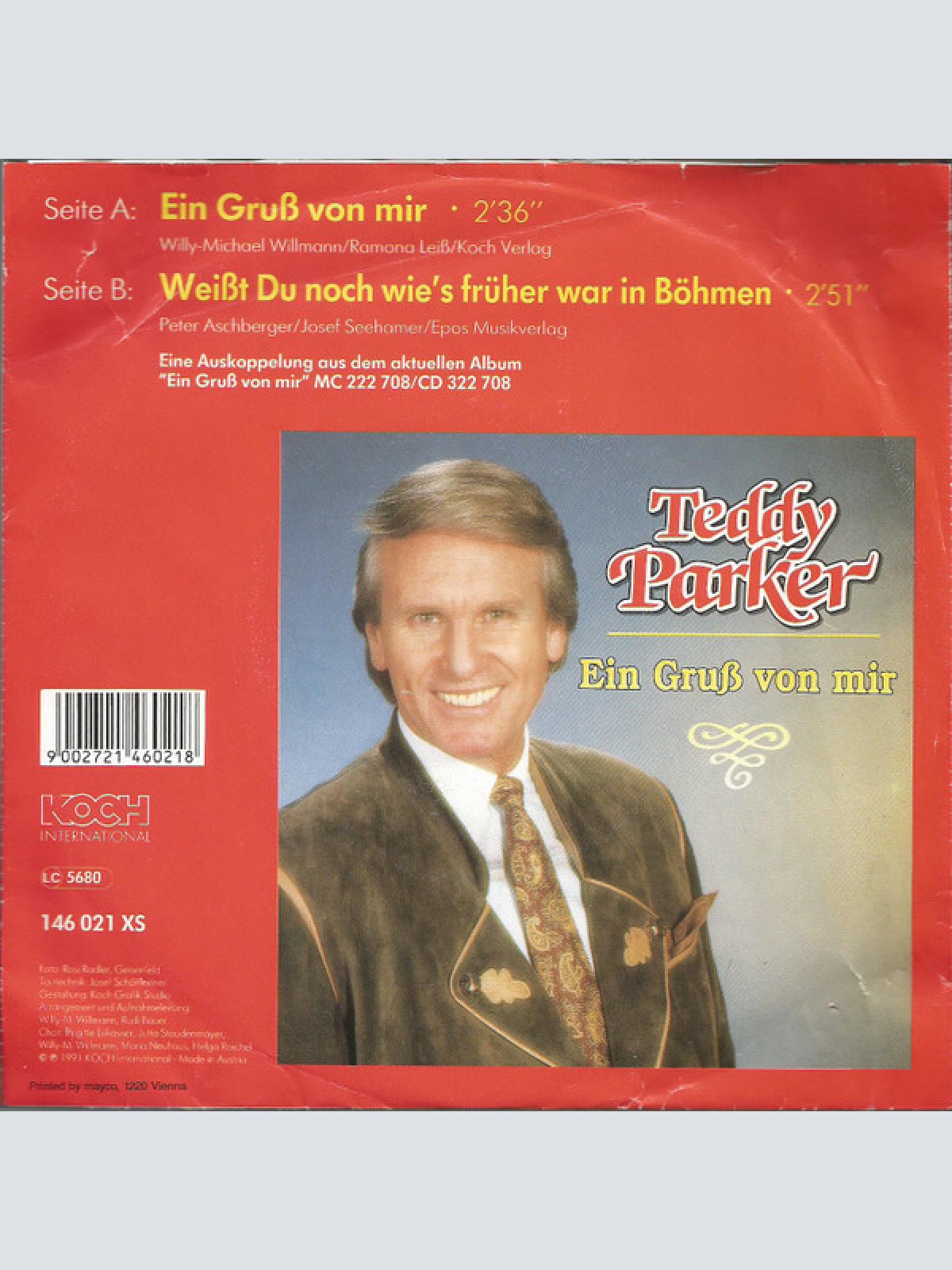 Vinyl / Teddy Parker - Ein Gruss Von Mir