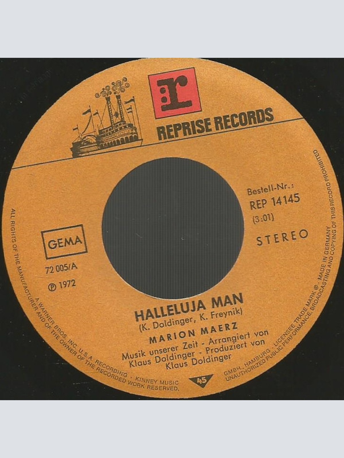 Vinyl / Marion Maerz - Hallelujah Man