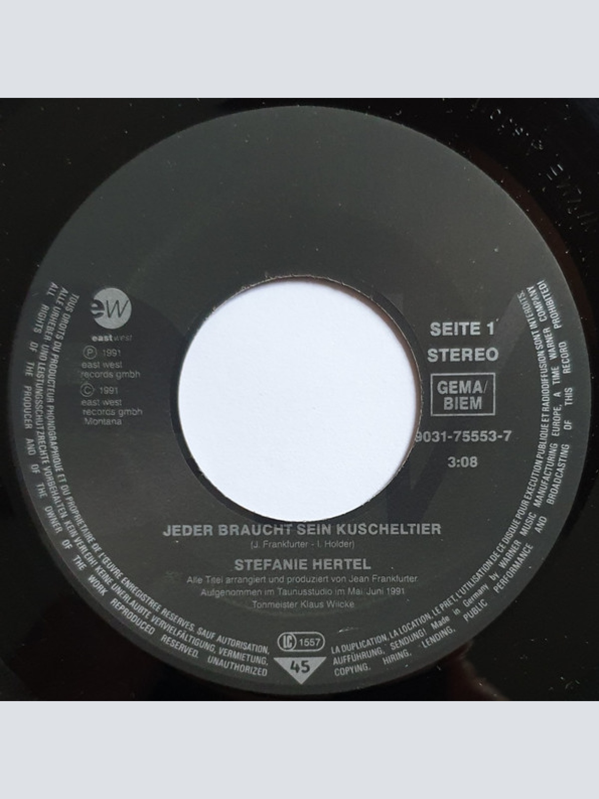 Vinyl / Stefanie* & Michael* - Jeder Braucht Sein Kuscheltier