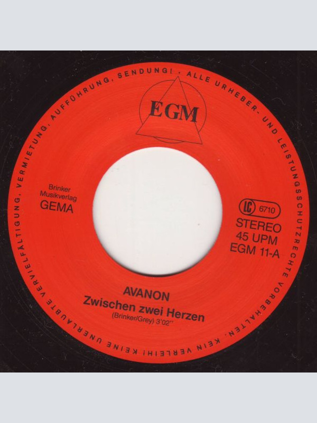 Vinyl / Avanon - Zwischen Zwei Herzen