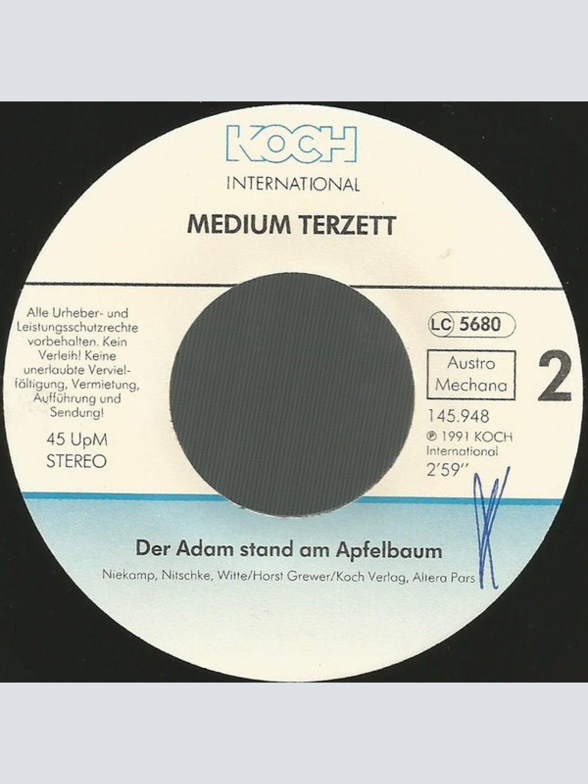 Vinyl / Medium Terzett - Hey, Papa Hol Den Hammer