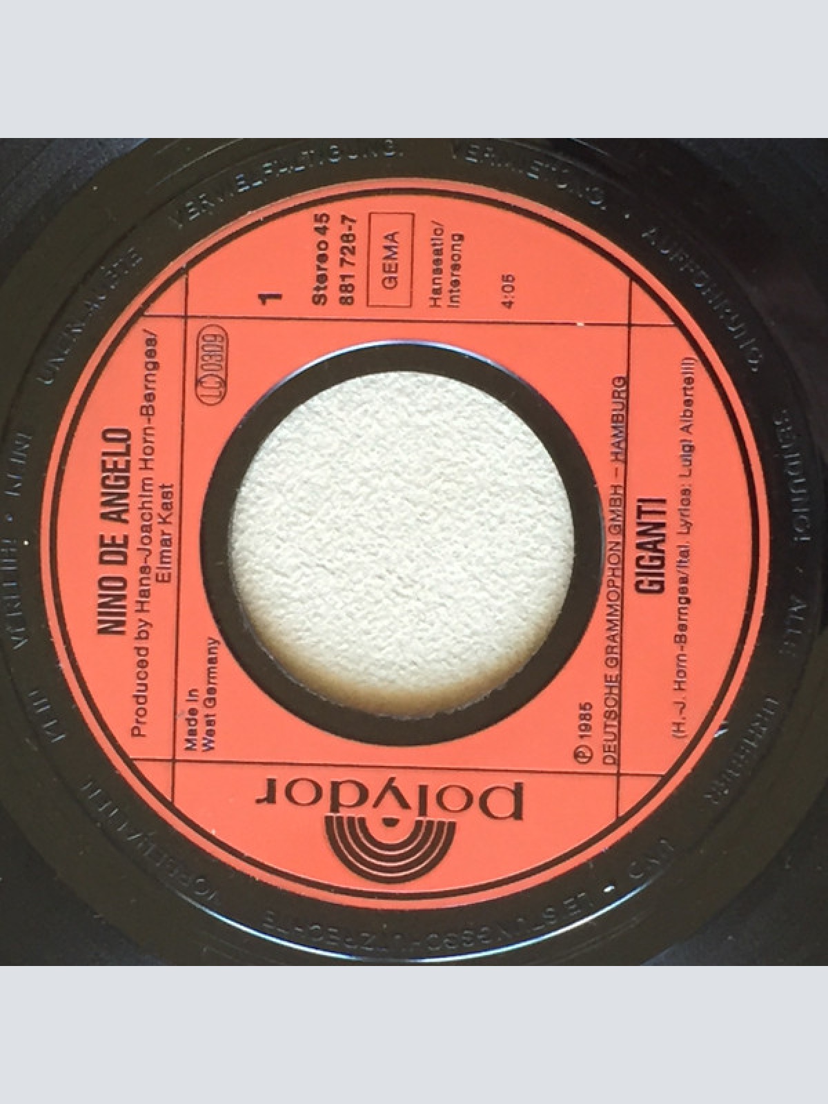 Vinyl / Nino De Angelo - Tempo Verrá