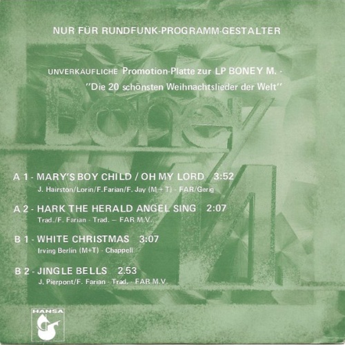 Vinyl / Boney M. - Mary's Boy Child / Oh My Lord