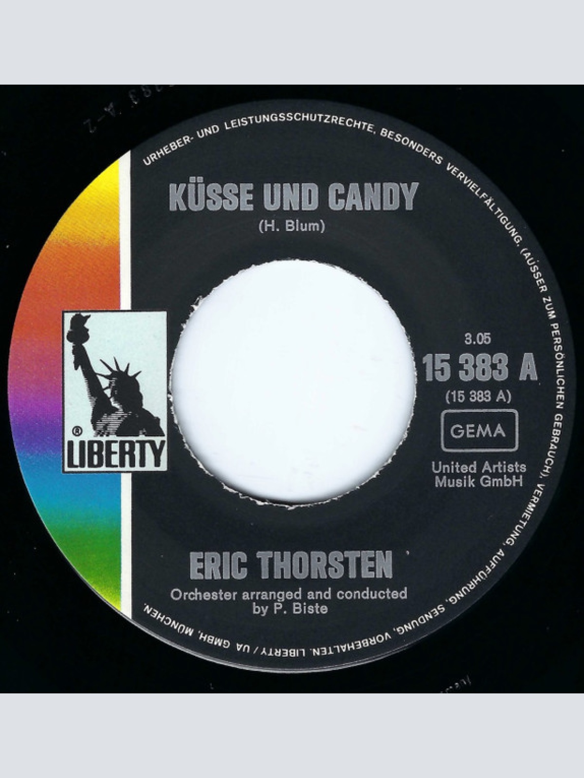Vinyl / Eric Thorsten - Küsse Und Candy
