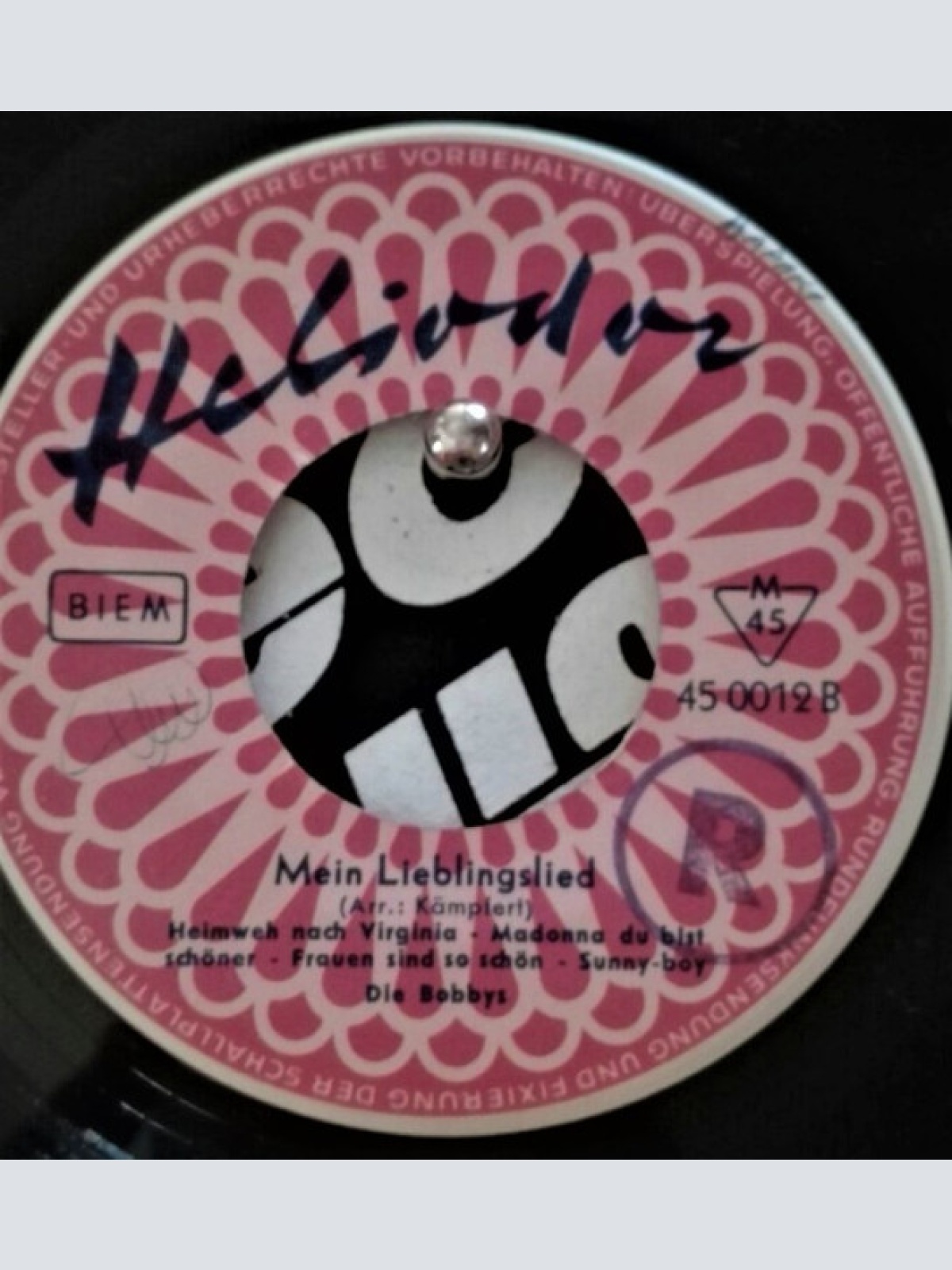 Vinyl / Die Bobbys - Mein Lieblingslied