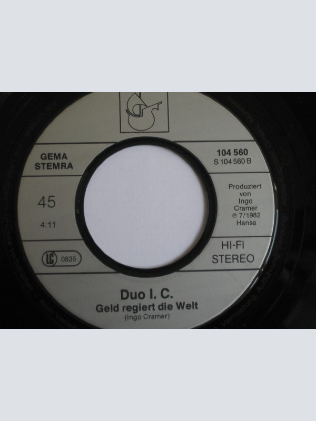 Vinyl / Duo I.C. - Ich Will Ein Foto Von Dir