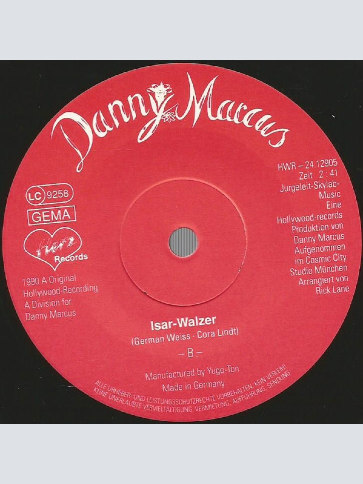 Vinyl / Danny Marcus - Hand In Hand Durchs Alpenland
