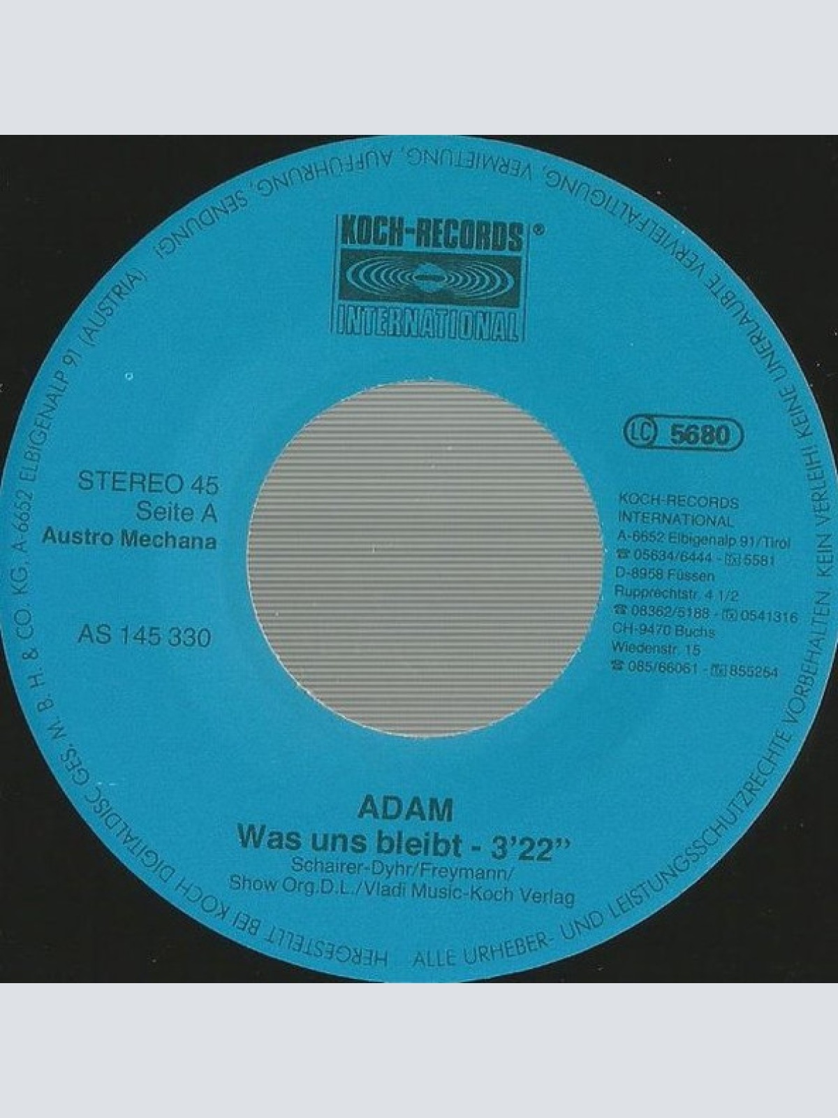 Vinyl / Adam* - Was Uns Bleibt