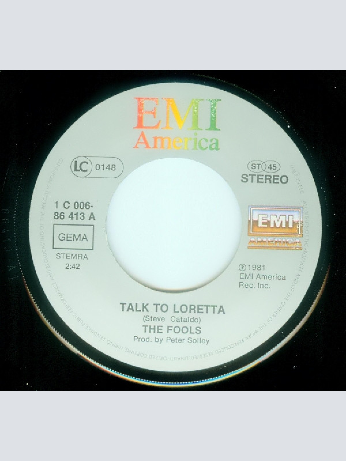 Vinyl / The Fools - Talk To Loretta