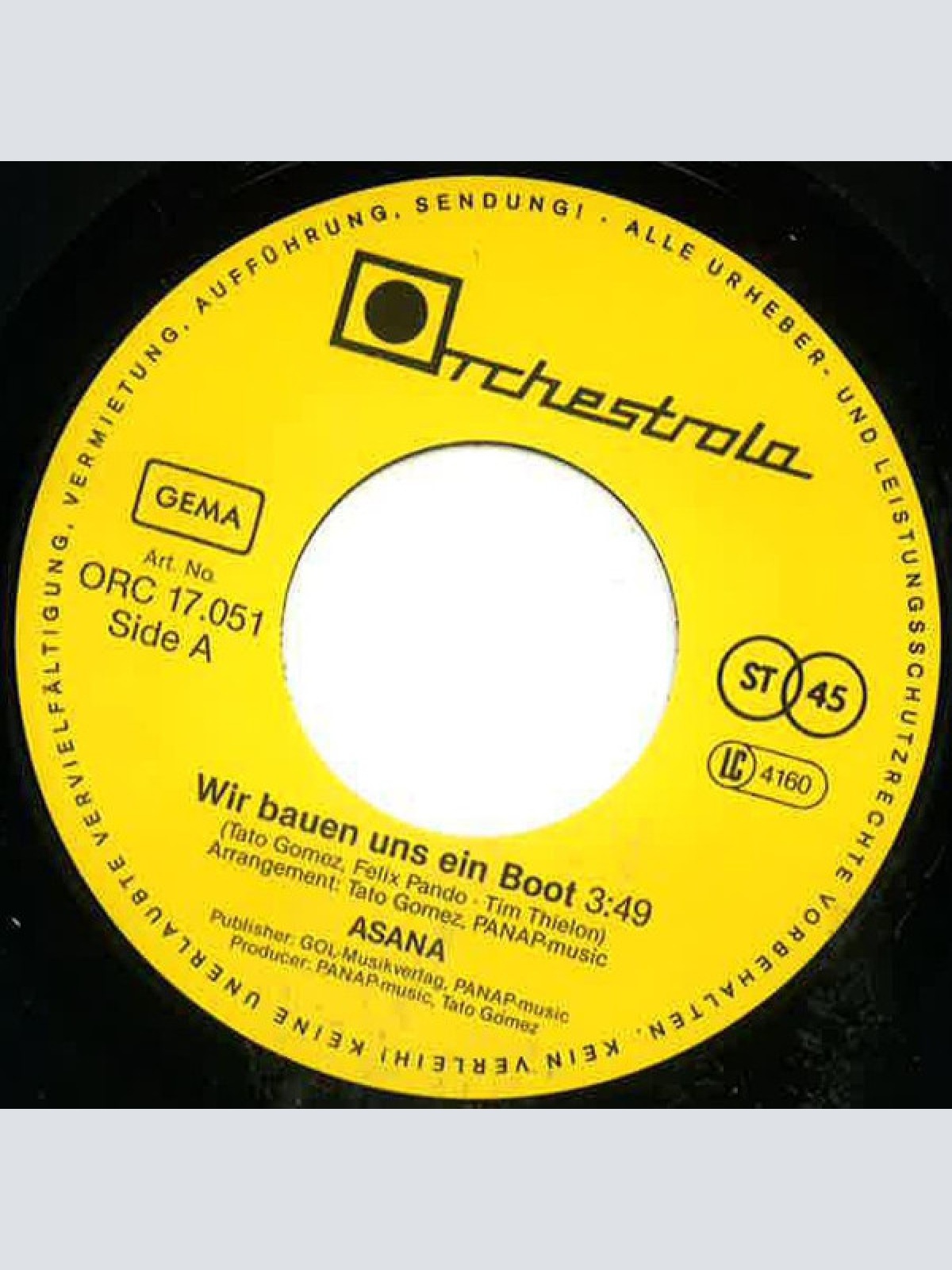 Vinyl / Asana (4) - Wir Bauen Uns Ein Boot