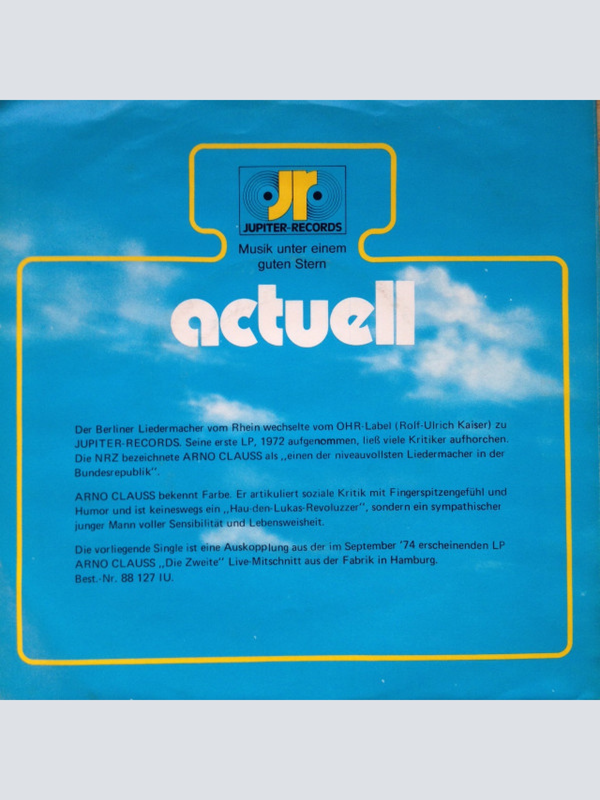 Vinyl / Arno Clauss - Hau Doch Ab