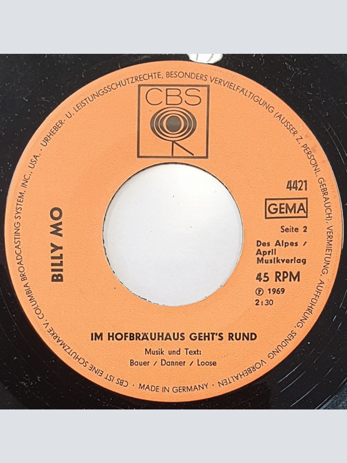 Vinyl / Billy Mo - Was Macht Der Eskimo