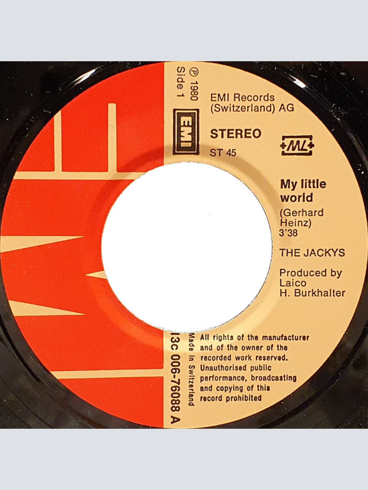 Vinyl / The Jackys - My Little World