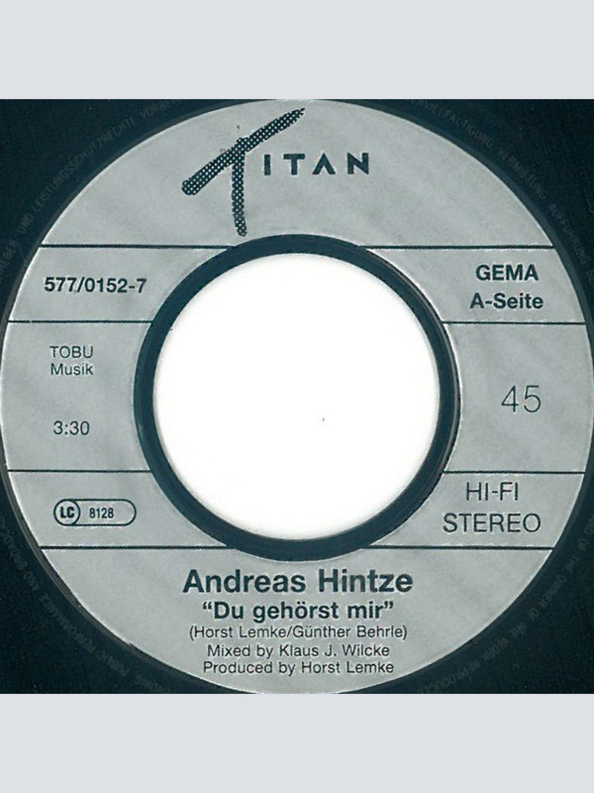 Vinyl / Andreas Hintze - Du Gehörst Mir