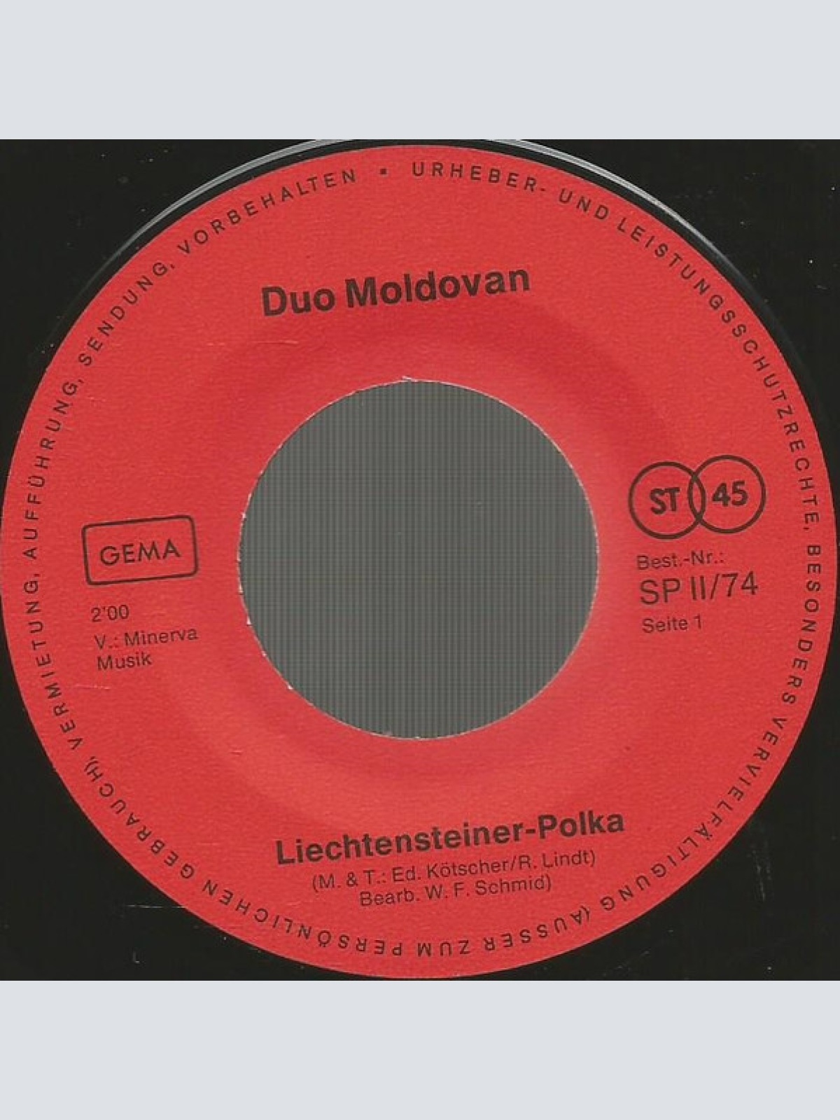 Vinyl / Duo Moldovan - Liechtensteiner-Polka