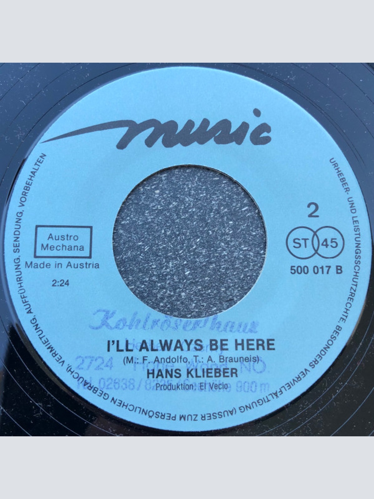 Vinyl / Hans Klieber - Dallas