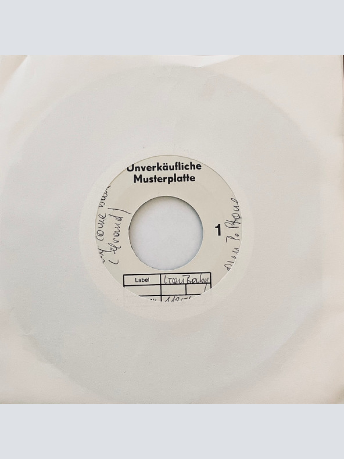 Vinyl / Glen P. Stone - Baby Come Back