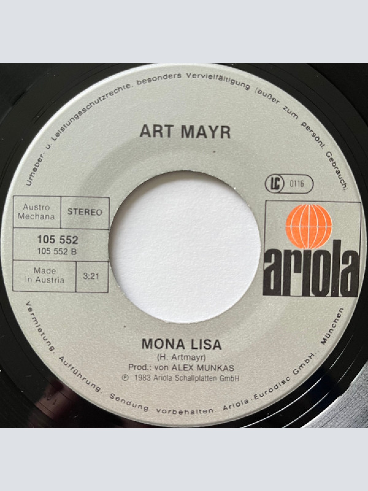 Vinyl / Art Mayr Band - Mona Lisa