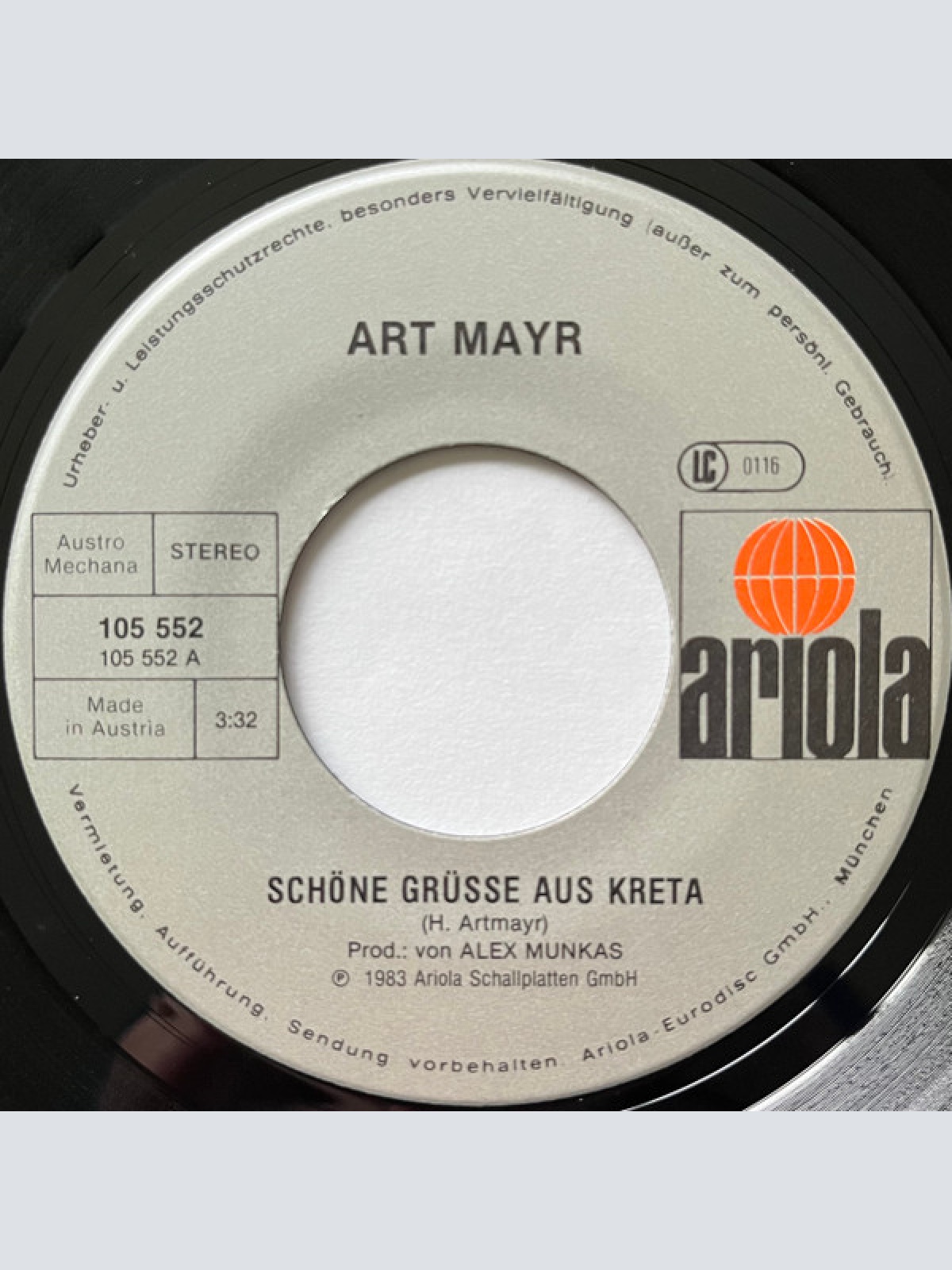 Vinyl / Art Mayr Band - Mona Lisa