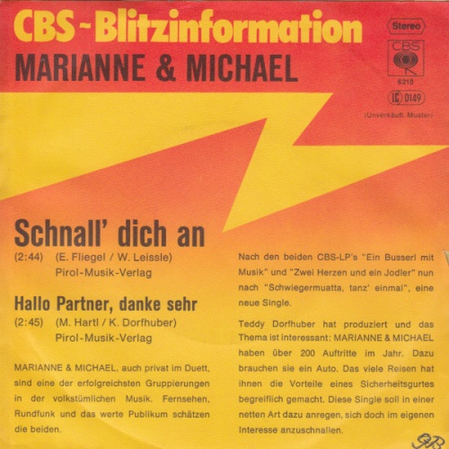Vinyl / Marianne & Michael - Schnall' Dich An