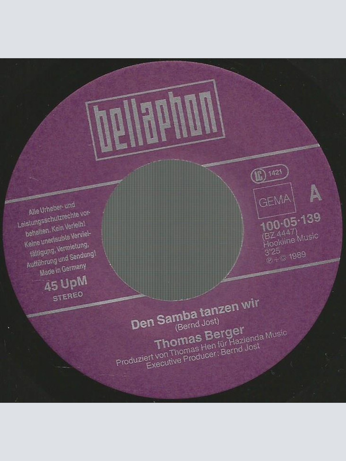 Vinyl / Thomas Berger (2) - Den Samba Tanzen Wir