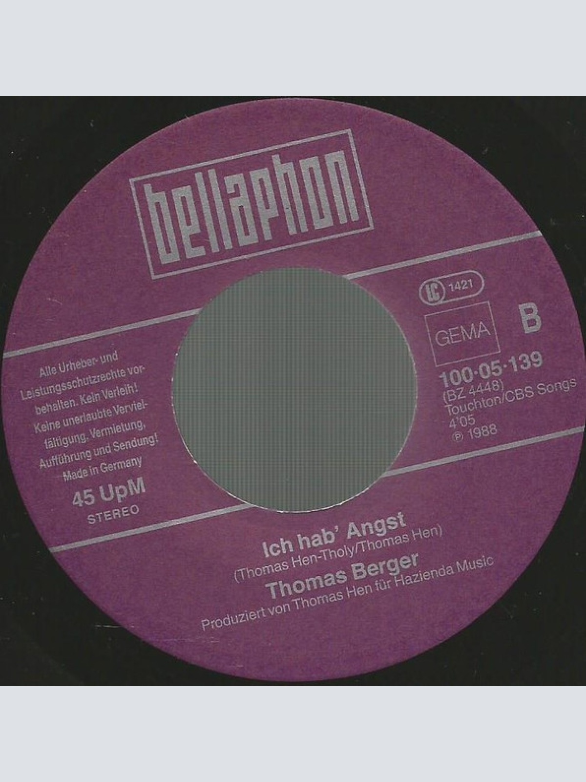 Vinyl / Thomas Berger (2) - Den Samba Tanzen Wir