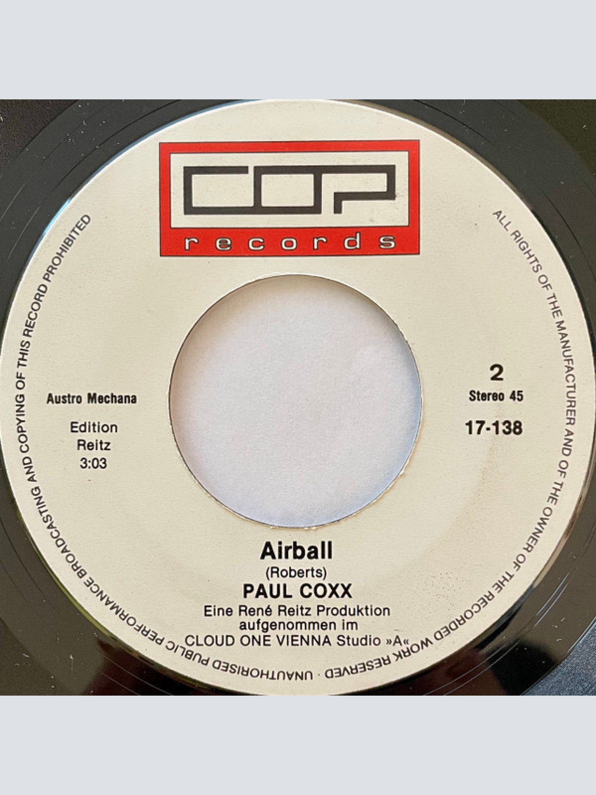 Vinyl / Paul Coxx - Frei Wie  Der Wind