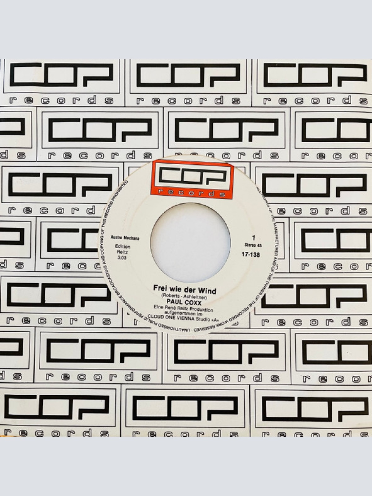 Vinyl / Paul Coxx - Frei Wie  Der Wind