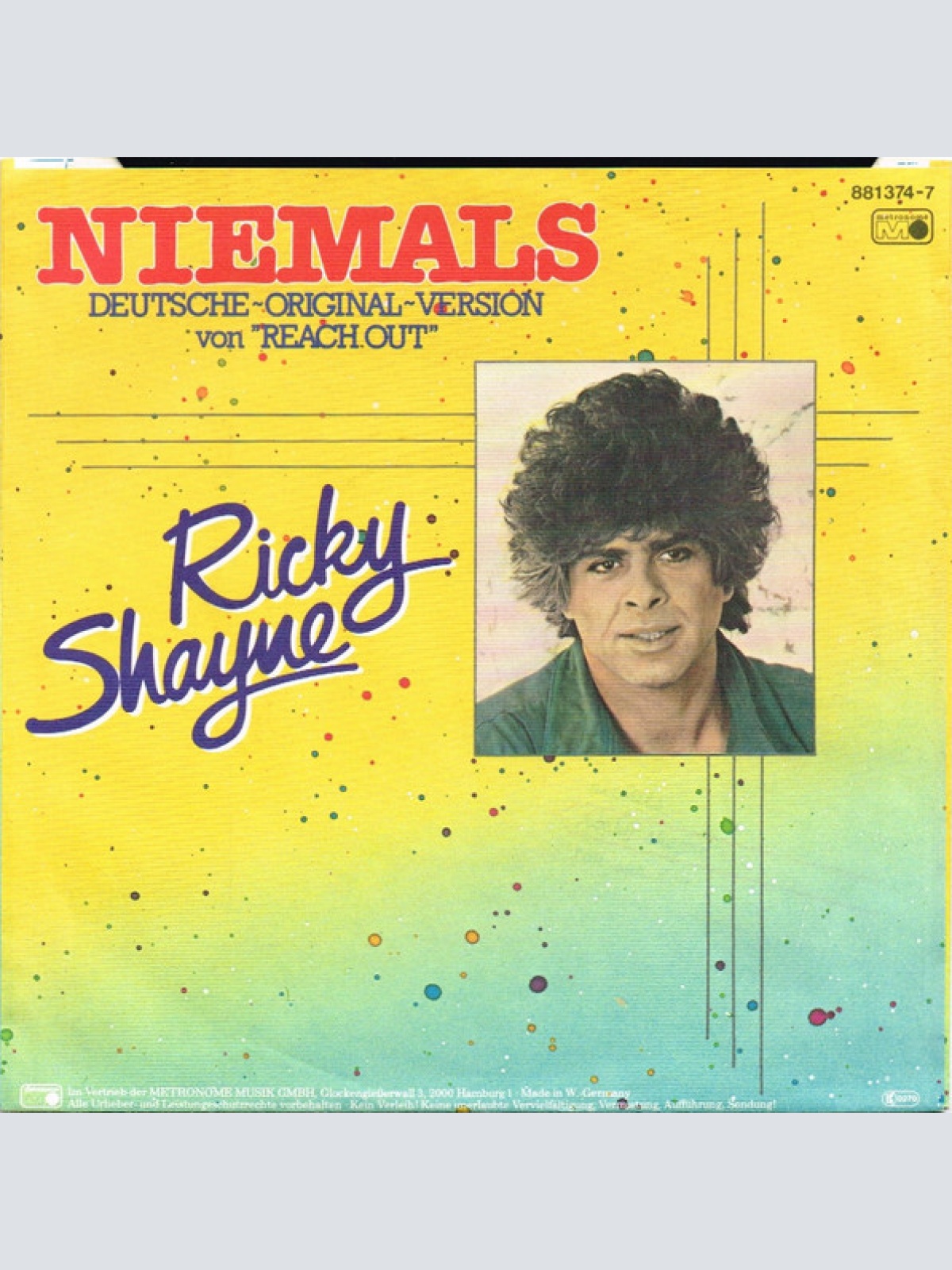 Vinyl / Ricky Shayne - Niemals (Reach Out)