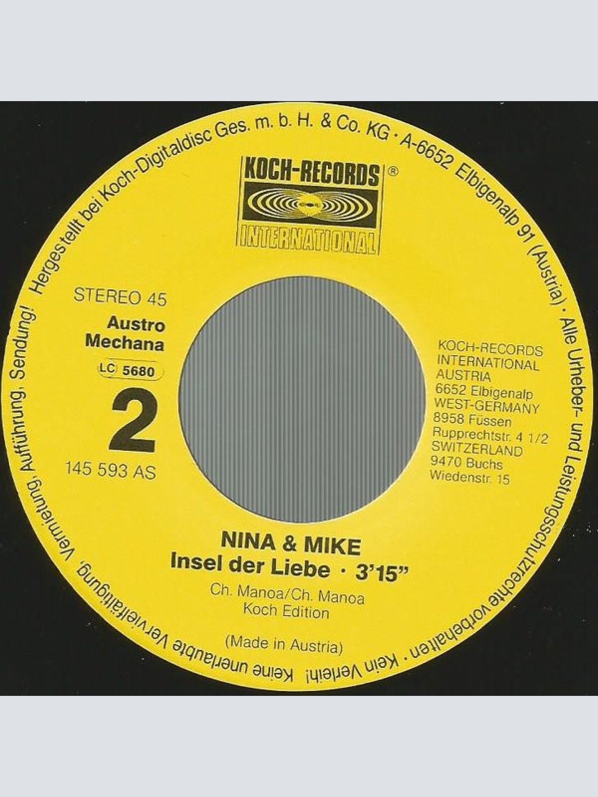 Vinyl / Nina & Mike - San Angelo