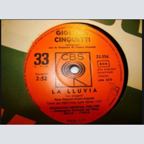 Vinyl / Gigliola Cinquetti - La Lluvia / Cero En Amor
