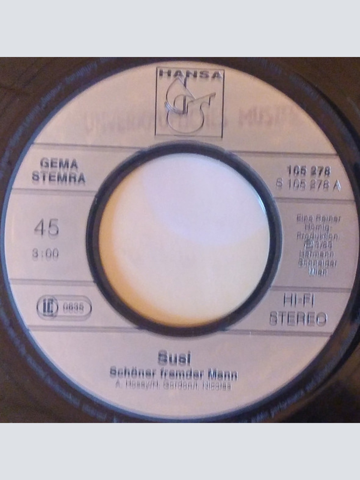 Vinyl / Susi (14) - Schöner Fremder Mann