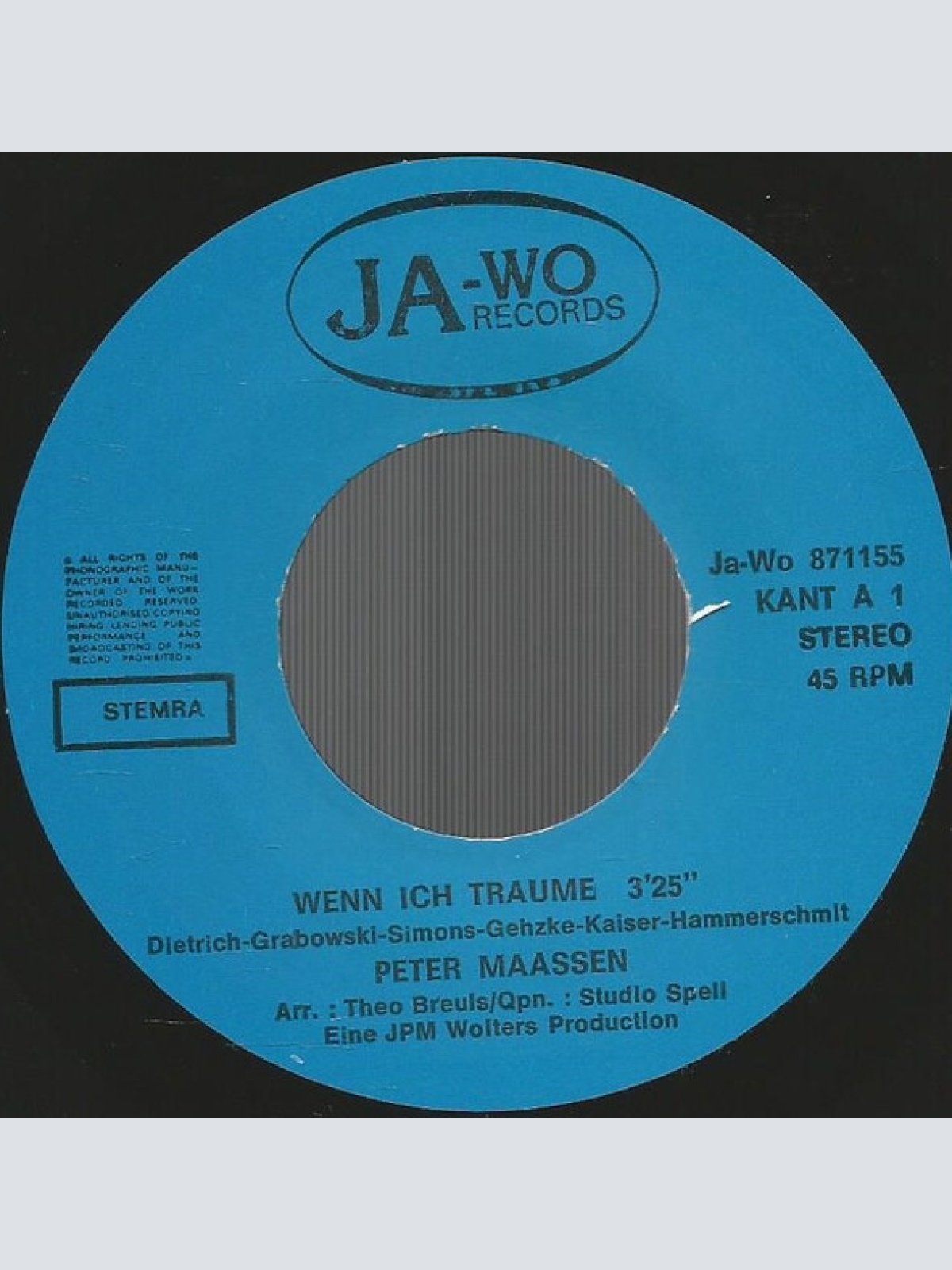 Vinyl / Peter Maassen (2) - Wen Ich Träume